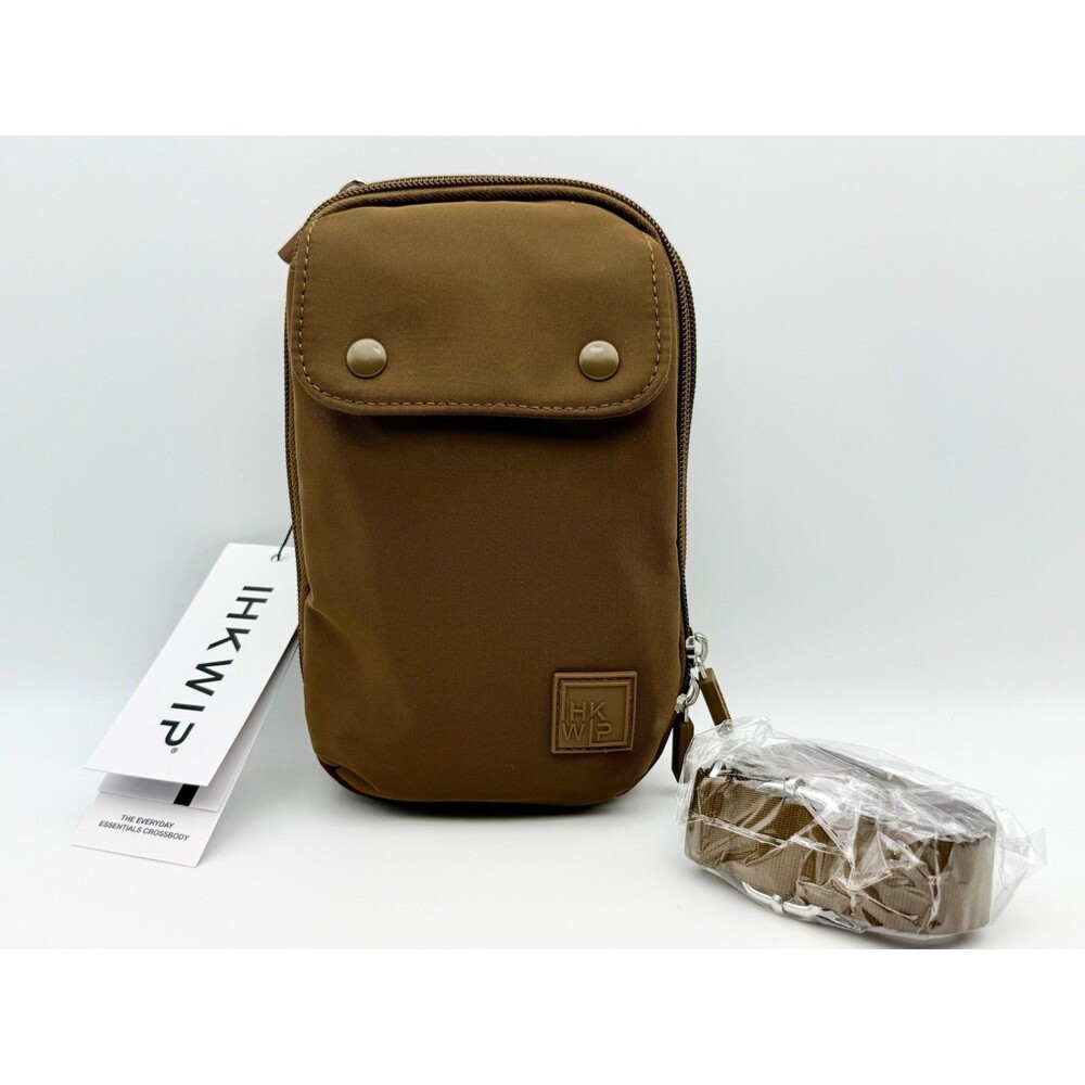 IHKWIP XL Everyday Essentials Crossbody with Crossbody Strap Brown Mocha NEW